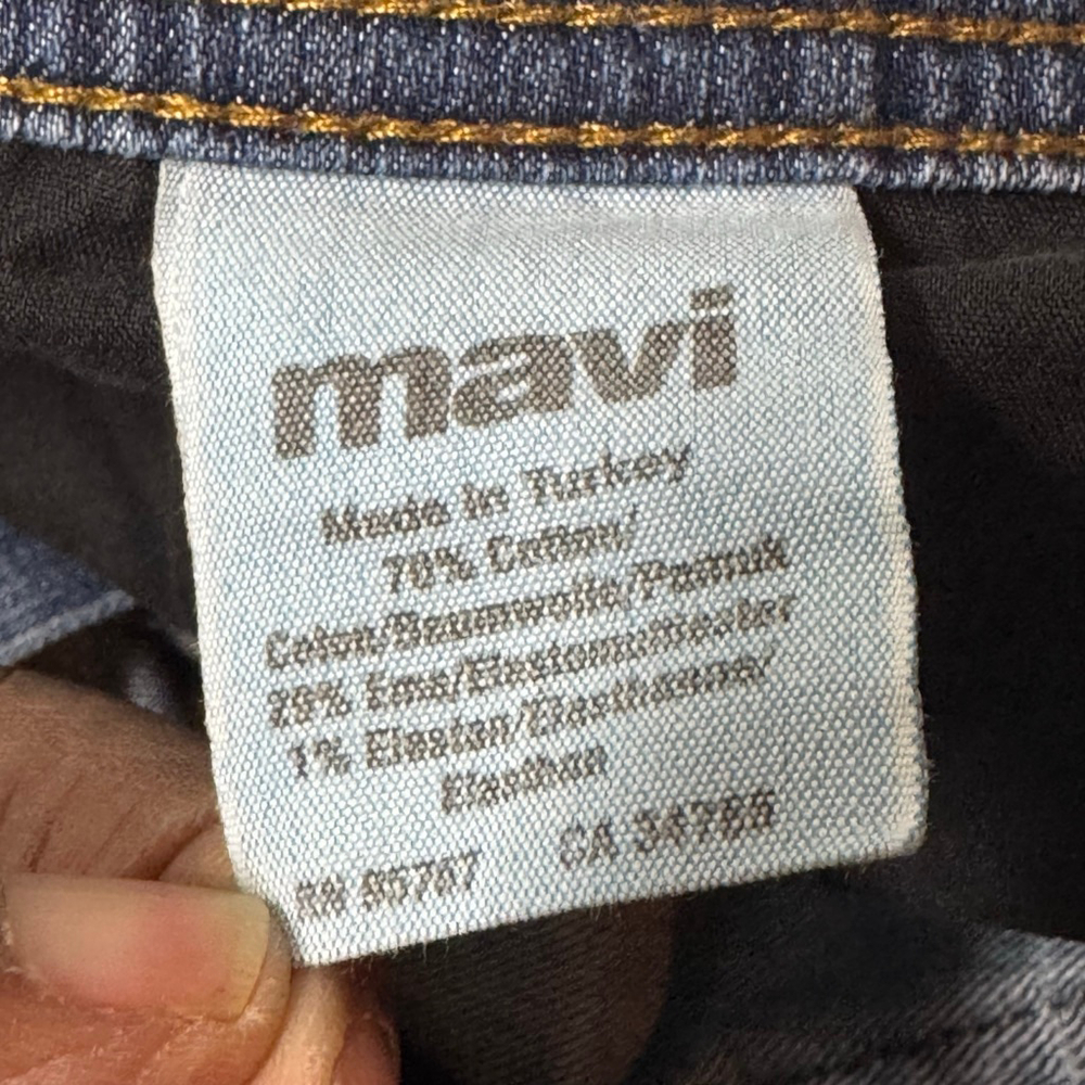 Mavi Jeans Men's 34x34 Blue Medium Wash Straight Slim Denim Classic Fit - Picture 12 of 13